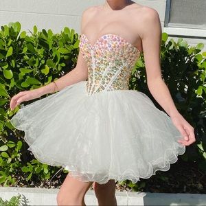 Sherri hill beaded corset dress